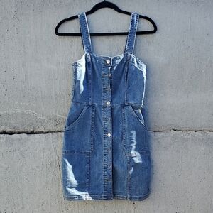 Divided Blue Denim Mini Dress